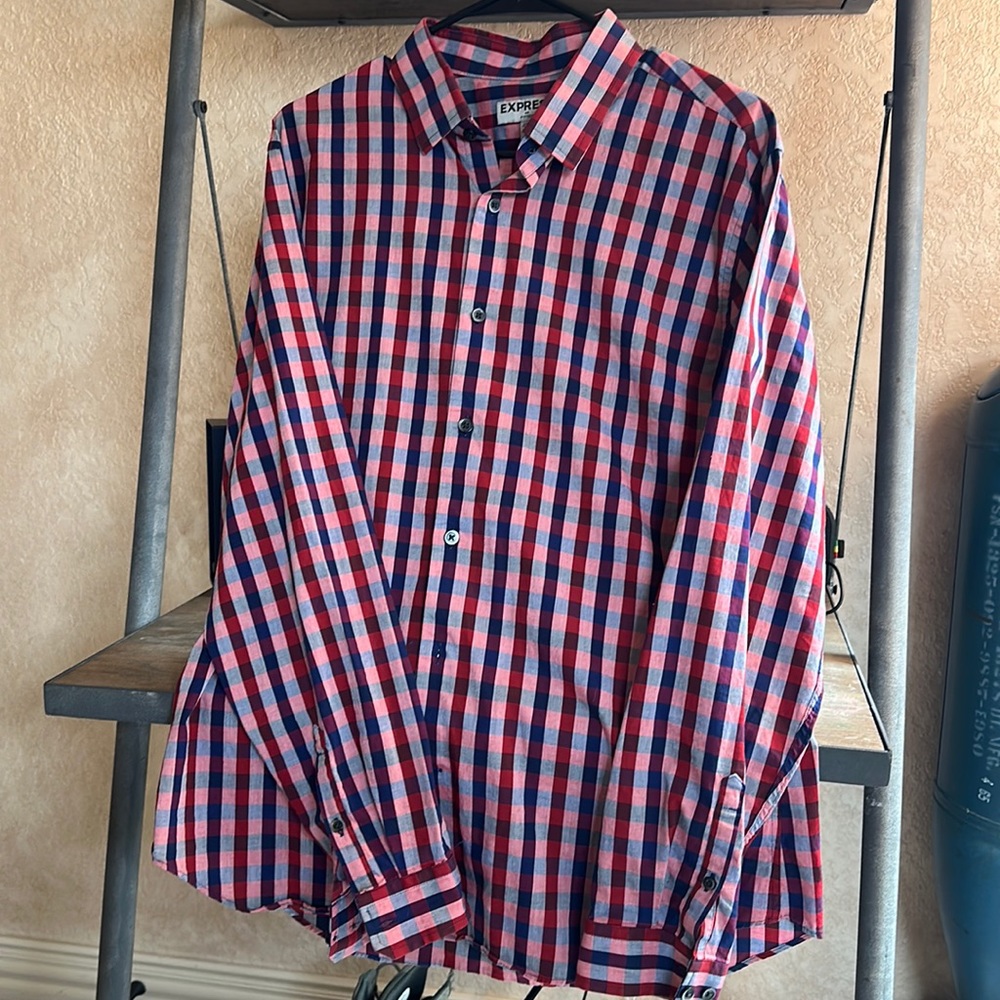 Men’s large Express fitted dress shirt